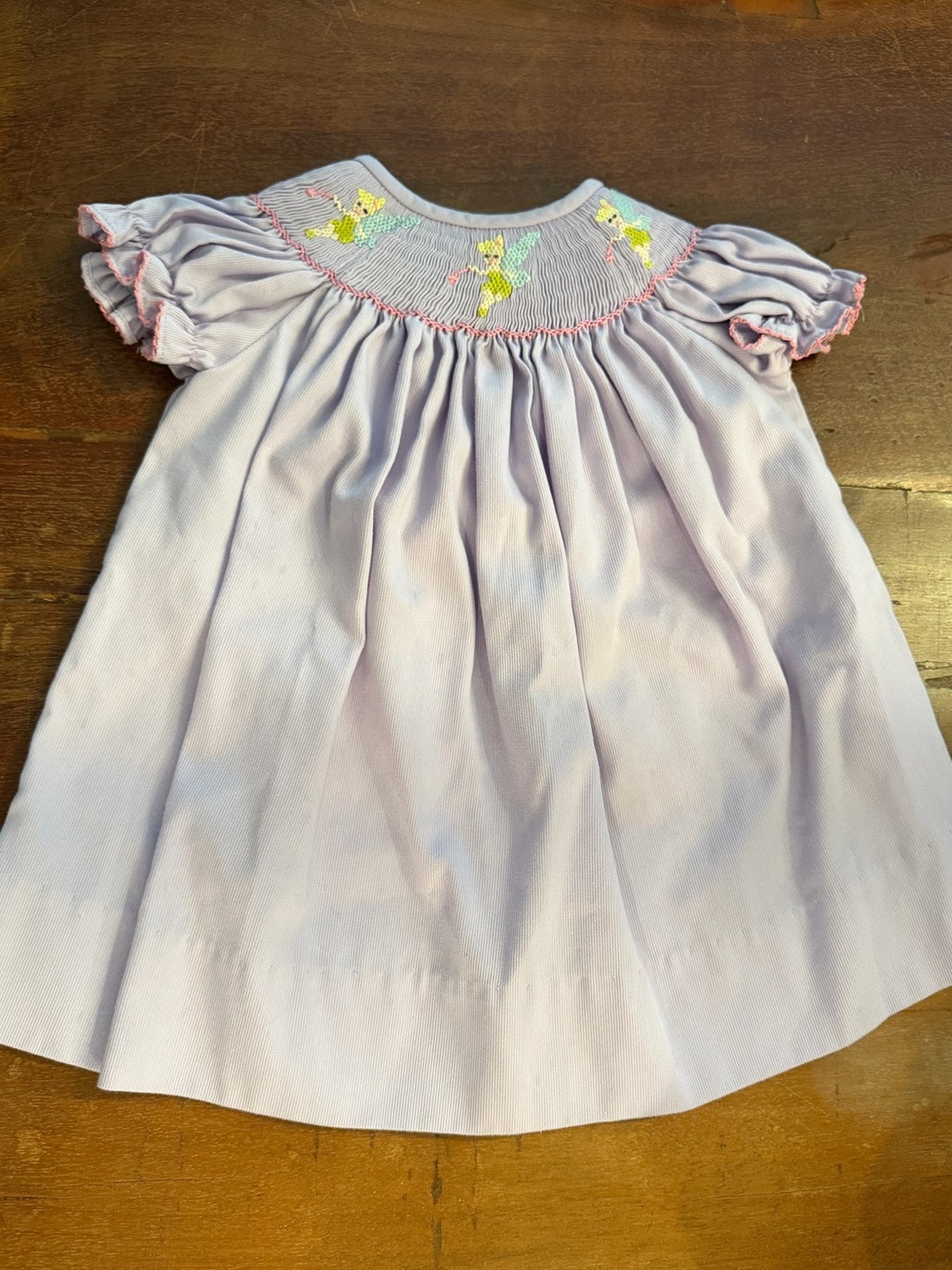 Classic Whimsy Lilac Smocked Tinkerbell Dress